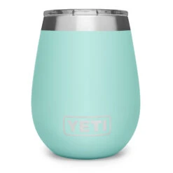 Yeti Rambler Wine Tumbler With MagSlider Lid 10oz Seafoam