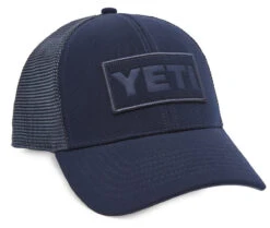 YETI Navy On Navy Patch Trucker Hat