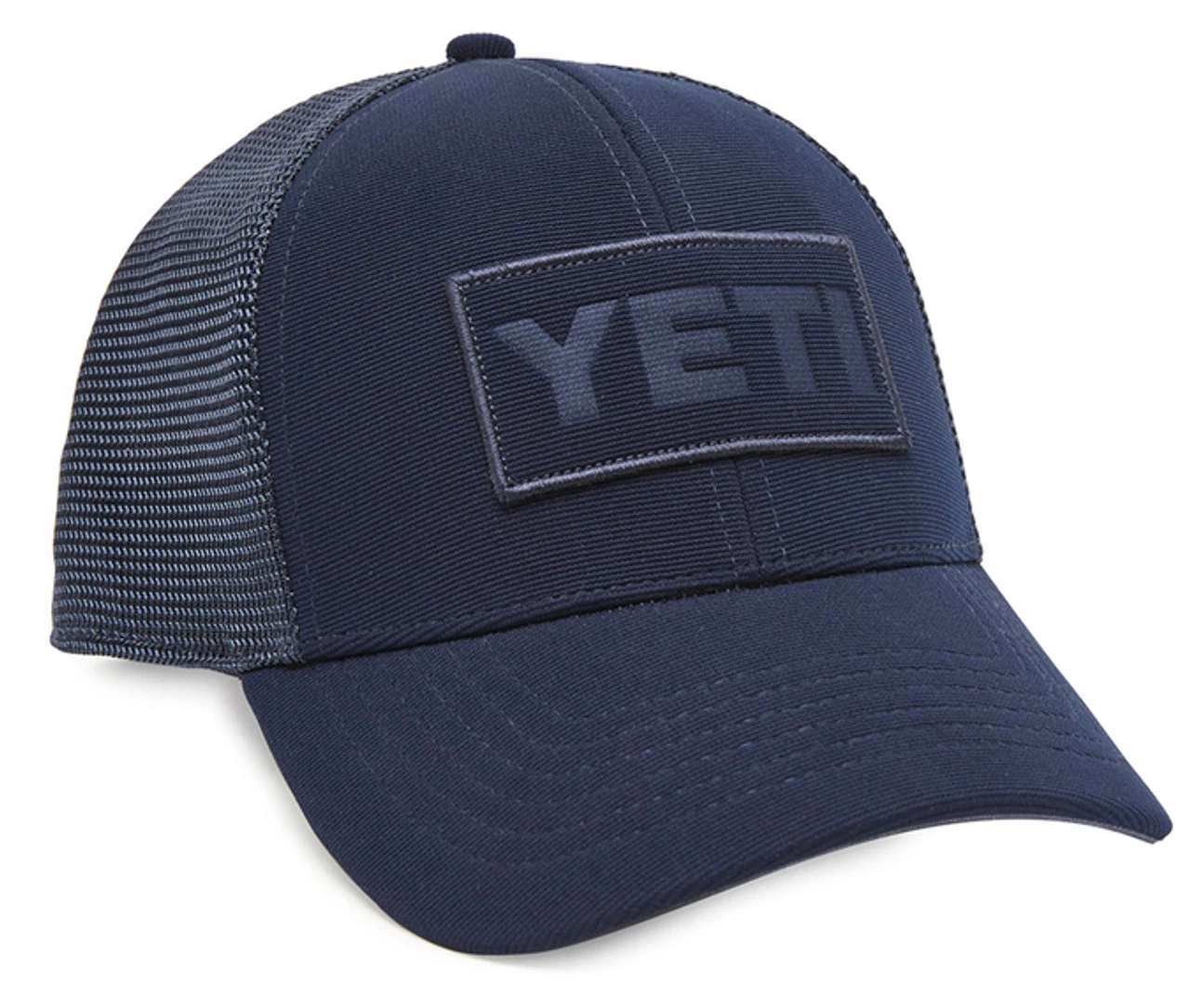 YETI Navy On Navy Patch Trucker Hat 1 YETI Navy On Navy Patch Trucker Hat
