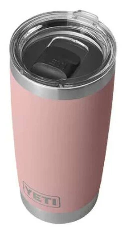 YETI Rambler Tumbler 20oz With Magslider Lid - Sandstone Pink