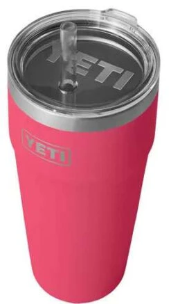 YETI Rambler Cup - 26 Oz. - Straw Lid - Bimini Pink