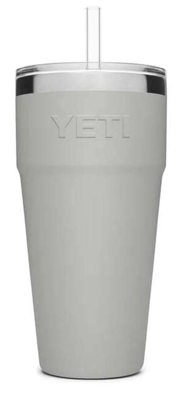 YETI Rambler Cup - 26 Oz. - Straw Lid - Granite Gray 3 YETI Rambler Cup - 26 Oz. - Straw Lid - Granite Gray - Image 3