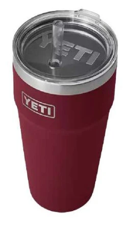 YETI Rambler Cup - 26 Oz. - Straw Lid - Harvest Red