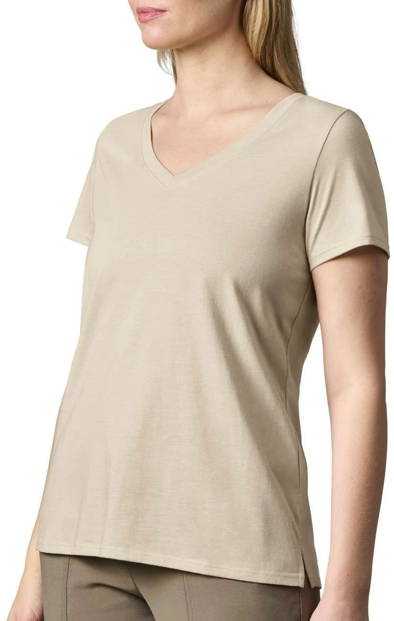 Yeti Womens Turkey Feather Short Sleeve V-Neck 2 Yeti Womens Turkey Feather Short Sleeve V-Neck - Image 2